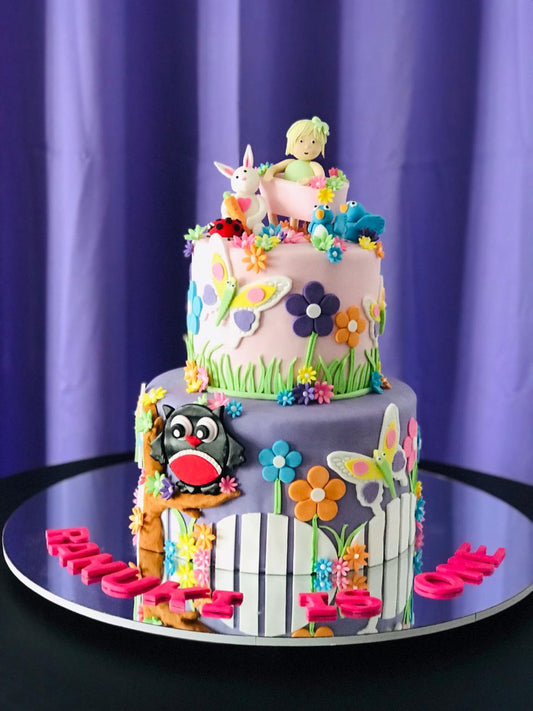 2 Tier Birthday Cake for Girl
