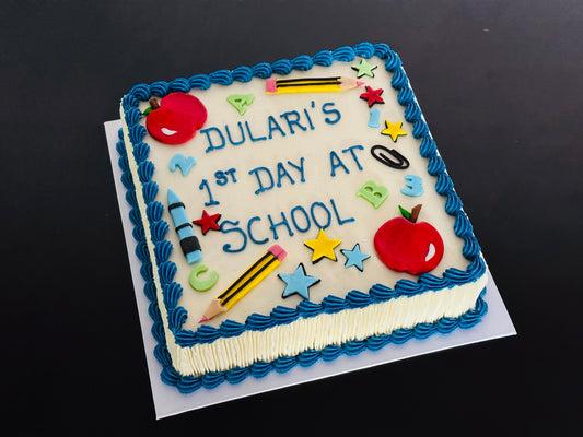 First Day at School Cake