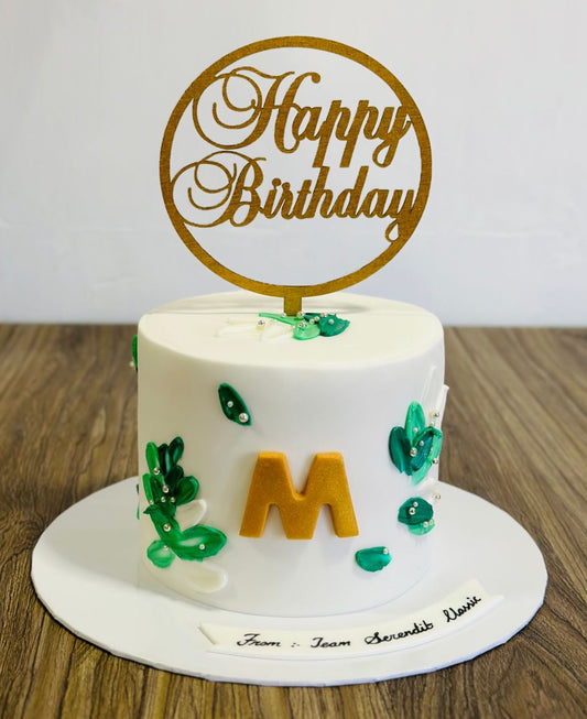 Petal Design Birthday Cake