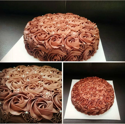 Shaded Rosette Cake