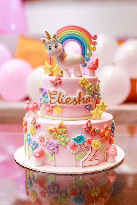 Dreamy Two Tier Unicorn Cake